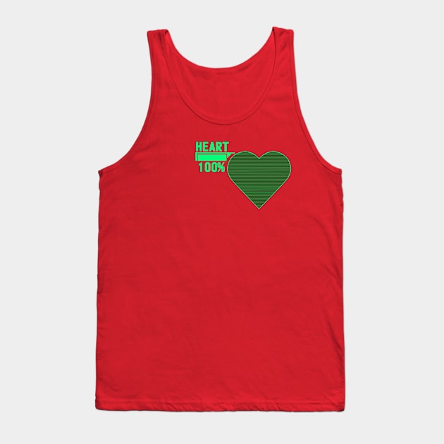 Critical Hit On My Heart Tank Top by KingVego